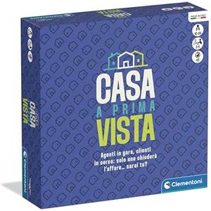 Clementoni - Casa a Prima Vista, Gioco da Tavolo Ispirato al Programma TV, Sfida tra Agenti Immobiliari e Acquirenti, Vendi o Compra la Casa Perfetta, 10-99 Anni, 3-5 Giocatori, Lingua Italiana, 16905