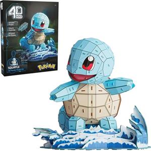 4D Build, Pokémon Squirtle, Kit Di Modellismo 3D, Puzzle Per Adulti, 12+