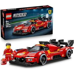 LEGO Speed Champions Ferrari 499P Macchina Giocattolo - Modello STEM di Auto da Corsa con Minifigure da Collezione - Gadget Sportivo Regalo per Bambini da 9 Anni in su e per Fan dei Motorsport - 77261