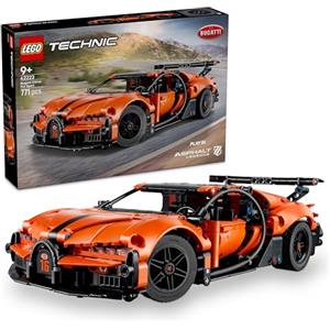 LEGO Technic Bugatti Chiron Pur Sport - Macchina Giocattolo - Modello di Auto da Corsa con Motore W16, Sterzo e Porte Apribili - Regalo per Bambini da 9 Anni in su Fan degli Sport Motoristici - 42222