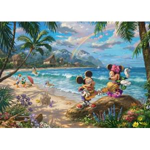 Schmidt Spiele 57528 Thomas Kinkade, Disney, Topolino e Minnie in Hawaii, puzzle da 1000 pezzi, Multicolore [Esclusivo Amazon]
