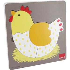 Jumbo Goula 53027 - Puzzle 3 Livelli Gallina