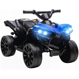 AIYAPLAY Quad Elettrico per Bambini ATV con Musica, Età 18-56 Mesi, Blu | Moto per Bambini, Batteria Ricaricabile 6V, Fari LED, per Interni ed Esterni