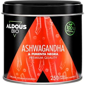 Aldous Bio Ashwagandha Bio 2160 mg - 250 Capsule Vegetali - Withania Somnifera