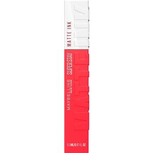Maybelline New York Tinta Labbra a Lunga Durata, Effetto Matte e Colore Intenso, Tenuta fino a 16 Ore, No Transfer e Senza Sbavature, SuperStay Matte Ink, Tonalità: Heroine (25), 5 ml
