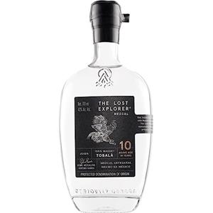 The Lost Explorer Mezcal - Messicano, Prodotto con 100% Agave Tobalà, 42%, dal Carattere Terroso, Bottiglia in Vetro da 750 ml