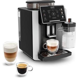 Krups Sensation Milk M50, Macchina Caffè Chicchi, Argento, EA912E