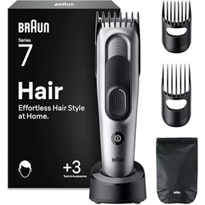Braun Tagliacapelli Uomo Series 7, + 5 Strumenti Styling, HC7590, Grigio