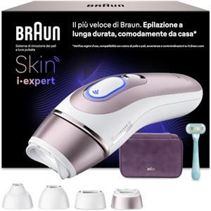 Braun Skin I·Expert Epilatore Luce Pulsata Smart, 4 Testine, PL7431 Bronzo