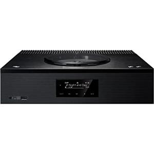 Technics SA-C100 Network Player con Amplificatore Integrato, Processore Jeno, Space Tune, CD, Radio, Phono, Ingresso Digitale Ottico e Coassiale e USB, Nero