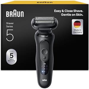 Braun Serie 5 Rasoio Elettrico Barba, 52-N1000si, Nero