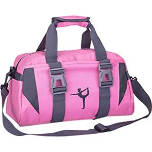 Monetais Borsone sportivo per ragazze per viaggi di ginnastica, danza | Borsa spaziosa con tessuto..per la danza, la palestra e i viaggi..Ottimo per i bambini e stili di vita attivi.