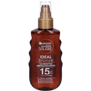 Garnier Ambre Solaire Ideal Bronze Spf 15 Olio Abbronzatura Intensa Protezione Media 150ml