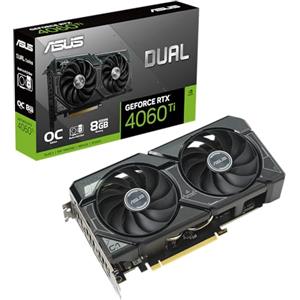 ASUS DUAL NVIDIA GeForce RTX 4060 Ti SSD OC Edition Scheda grafica, 8 GB GDDR6 128-bit 18 Gbps PCIE 4.0, GPU Tweak III, DUAL-RTX4060TI-O8G-SSD