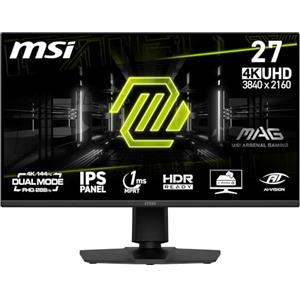 msi MAG 275UPDA E14 27" Gaming Monitor 4K UHD, 3840 x 2160 IPS, 288 Hz, 1 ms, HDR Ready, AMD FreeSync Premium, Eye Care, Dual-Mode, HDMI 2.1, DP 1.4a, Frameless, Stand Tilt/Altezza Regolabile, Nero
