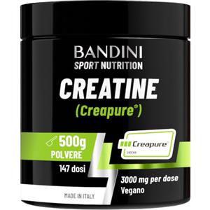 Bandini® CREAPURE® Creatina Monoidrata 500g in Polvere Pura - Con dosatore | Creatine Integratore per Allenamento, Sport, Palestra e Pre Workout - 100% Vegan - A base di Creatina Monoidrato per ATP