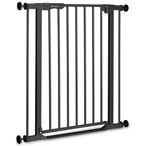 hauck Cancelletto di Sicurezza Chiusura Automatica e Soglia Piatta, Black