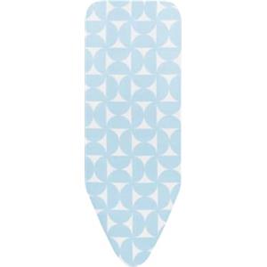 Brabantia Ironing Board Cover C 124x45 cm - Fresh Breeze | 100% Cotton Top Layer with 2mm Foam Padding for Size C Ironing Boards | Durable, Washable, and Easy to Install