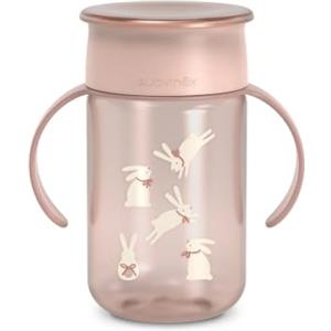 Suavinex, Bicchiere Evolutivo 360 Magic Cup, 340 ml, 12+ mesi, Rosa