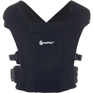 Ergobaby Embrace Marsupio Neonati Ergonomico 0 Mesi, Porta Bebe Extra Morbido ed Ultraleggero, Pure Black