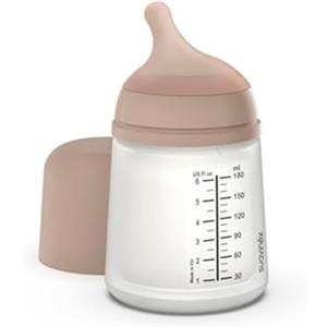 Suavinex Biberon Anti-Coliche Zero Zero, Silicone, +0 Mesi, 180 ml (A)