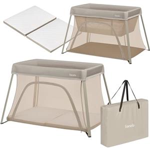 lionelo Alice Lettino da Viaggio 3 in 1 con Culla Co-Sleeping 104 × 70 cm