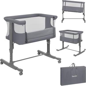 LIONELO Aurora Culla Co-Sleeping e Lettino da Viaggio 3 in 1 fino a 9 kg