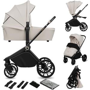 LIONELO Mika Plus Passeggino 2 in 1 con Navicella per Bambini 0-48 Mesi