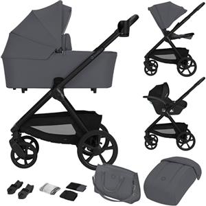 LIONELO Carmine Passeggino Trio 3 in 1 per Bambini 0-4 Anni fino a 22 kg