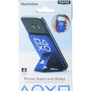 Paladone Supporto per Schede & Porta Telefono PlayStation Ufficiale, Supporto Adesivo per Telefono Accessorio per Gamers