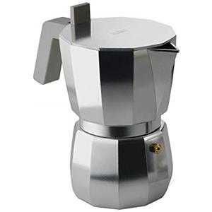 Alessi | Moka DC06/6 - Caffettiera per Espresso di Design in Fusione d'Alluminio, 6 Tazze
