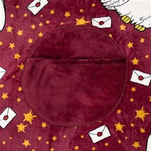 Paladone Harry Potter Hedwig - Coperta con cuscino 2 in 1, con licenza ufficiale, coperta da viaggio di Harry Potter, pieghevole, morbida e soffice, design compatto per soggiorno o camera da letto