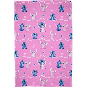 Disney Character World Disney Lilo e Stitch Coperta in Pile Ufficiale | Morbida e Calda | Design Chill | Perfetta per Casa, Camera, Pigiama Party e Campeggio | 100 x 150 cm