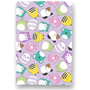 Character World Squishmallows, coperta ufficiale in pile, super morbida e calda, design giocoso, perfetta per casa, camera da letto, pigiama party e campeggio, dimensioni 100 x 150 cm