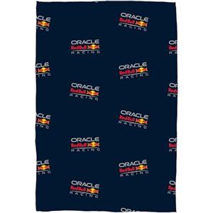 Character World Oracle Red Bull Racing - Coperta in pile con licenza ufficiale, design Formula Uno, super morbida e calda, perfetta per camere da letto per adolescenti, campeggio e pigiama party, dimensioni 100 x 150