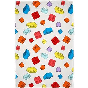 Character World LEGO® Coperta in Pile Ufficiale | Pile ultra morbido e caldo | Design Colourblock | Perfetto per casa, camera, serate pigiama e campeggio | 100 x 150 cm | Multicolore