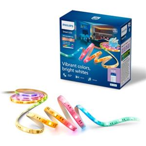 Philips Smart Lighting Striscia LED RGBICWW, 5 m | Luci colorate, Tipo C, Luce bianca dimmerabile, Smart Home, Compatibile con Alexa, Google e Apple Home, Connessione via WiZ