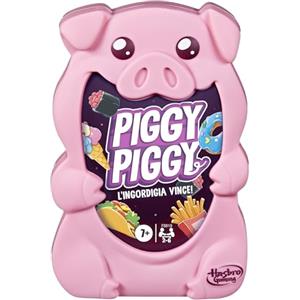Hasbro Gaming Piggy Piggy, Jeu de Cartes, Amusant et Rapide pour Les familles, Les Enfants, Les Adolescents et Les Adultes, de 7 Ans et Plus, de 2 à 6 Joueurs