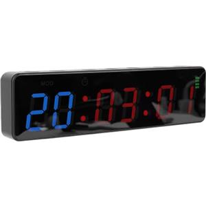 TIKATARER Timer Fitness, Display per Allenamento Cronometro (Blu Rosso)