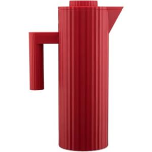 Alessi Plissé MDL12 R - Caraffa termica in resina termoplastica con interno in vetro termico a doppia parete, colore: Rosso