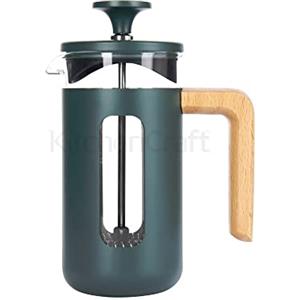 La Cafetière Pisa Caffettiera in acciaio inox 3 tazze French Press, verde, in confezione regalo