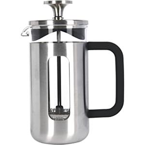 La Cafetière Pisa Caffettiera in acciaio inox, tre tazze, argento, confezione regalo
