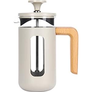 La Cafetière Pisa Caffettiera in acciaio inox, tre tazze, latte, confezione regalo