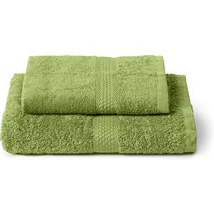 Caleffi Set 2 Asciugamani Viso e Ospite 40x60 + 55x100 cm 100% Cotone