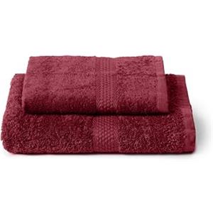 Caleffi Set 2 Asciugamani Viso e Ospite 40x60 + 55x100 cm 100% Cotone
