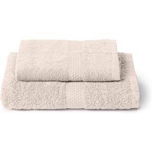 Caleffi Set 2 Asciugamani Viso e Ospite 40x60 + 55x100 cm 100% Cotone