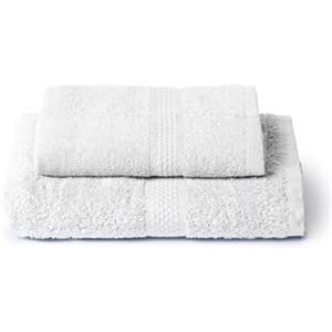 Caleffi Set 2 Asciugamani Viso e Ospite 40x60 + 55x100 cm 100% Cotone