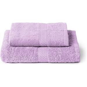 Caleffi Set 2 Asciugamani Viso e Ospite 40x60 + 55x100 cm 100% Cotone