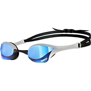 ARENA Cobra Ultra Swipe Mirror Occhialini Nuoto da Gara Unisex Adulto, Occhialini Piscina con Lenti a Specchio Curve, Anti-Appannamento, Protezione UV, 5 Ponti Nasali Intercambiabili
