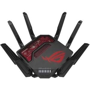 ASUS ROG RAPTURE GT-BE19000, Router Gaming Tri-band WiFi 7 (802.11be), Nero